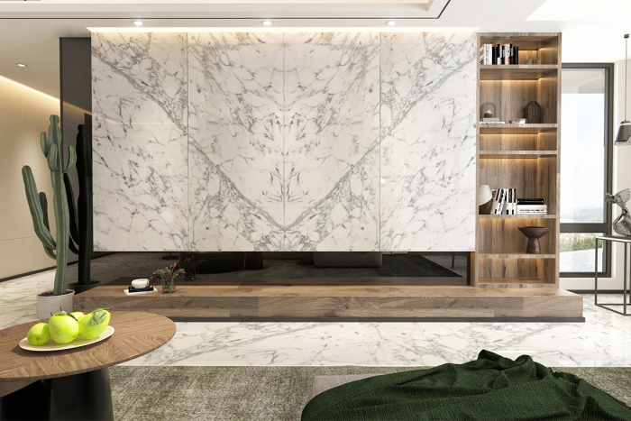 Beyaz Mermer Duvar Kaplama